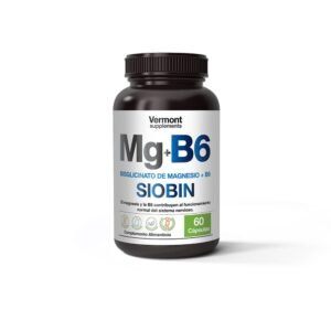 Bisglicinato de Magnesio + B6. 60 Capsulas.
