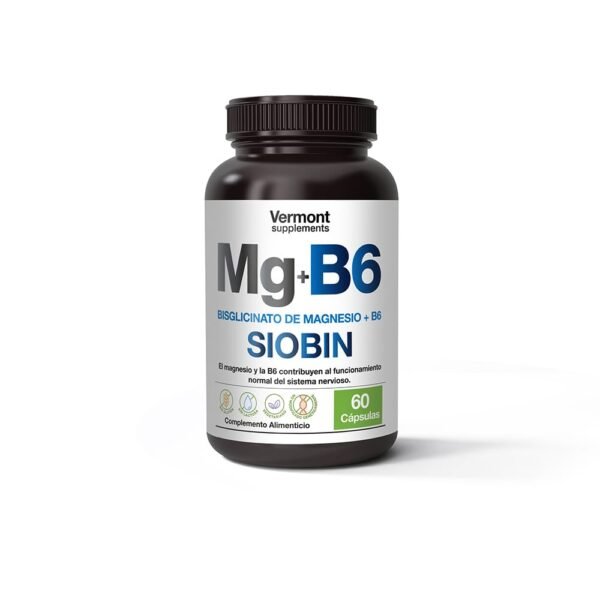 Bisglicinato de Magnesio + B6. 60 Capsulas.